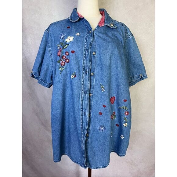 Vintage denim button down - Picture 1 of 4